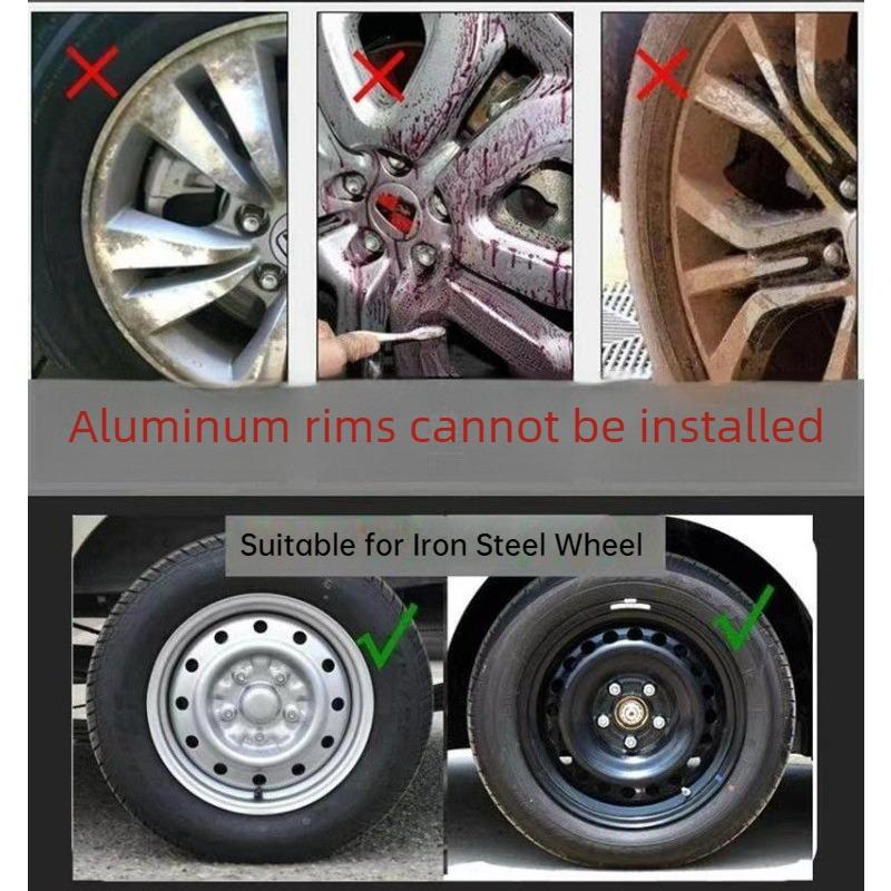 4PCS/set Universal Car Iron Steel Wheel Hubcap R14 R15 R16 Inch Replacement Hub Caps Wheel Rim Cover PP Tire Accessories