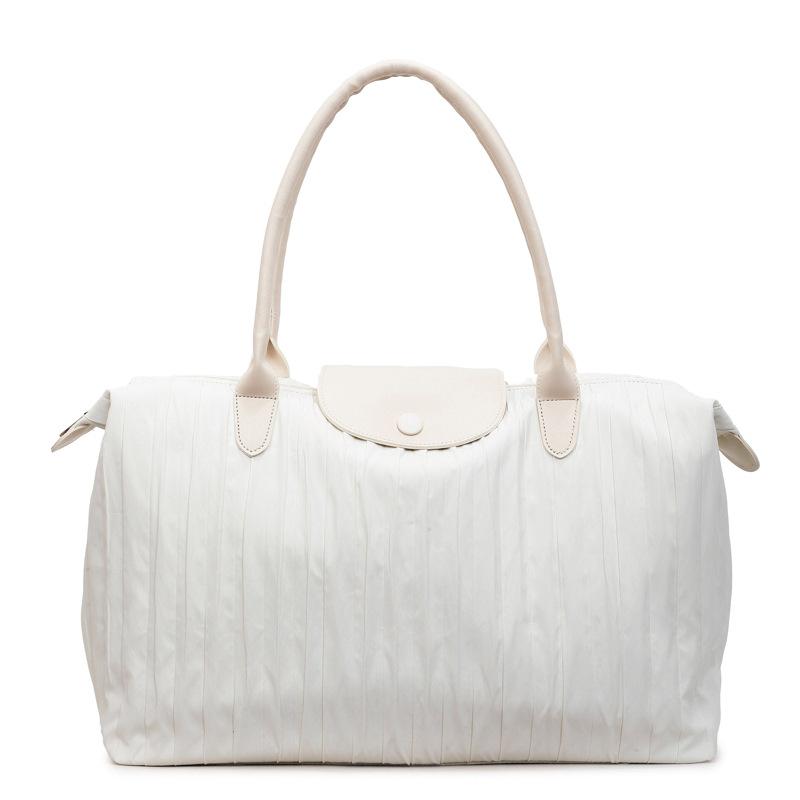 

Жіноча Сумка Велика Місткість Дорожня Сумка на Плече для Поїздок Сумка для Зберігання на Короткі Відстані бежевий