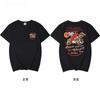 Trendy Brand Shortsleeved Tshirt Unisexs Summer Cotton Trendy Motorcycle Print Round Neck Shortsleeved Loose Casual Tshirt