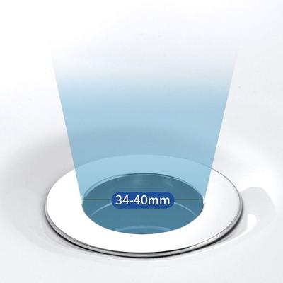 Pop-up Design Rebound Drain Plug Easy To Use Press Anti-clogging Function Bathroom Sink Drain Stopper Hair Catcher