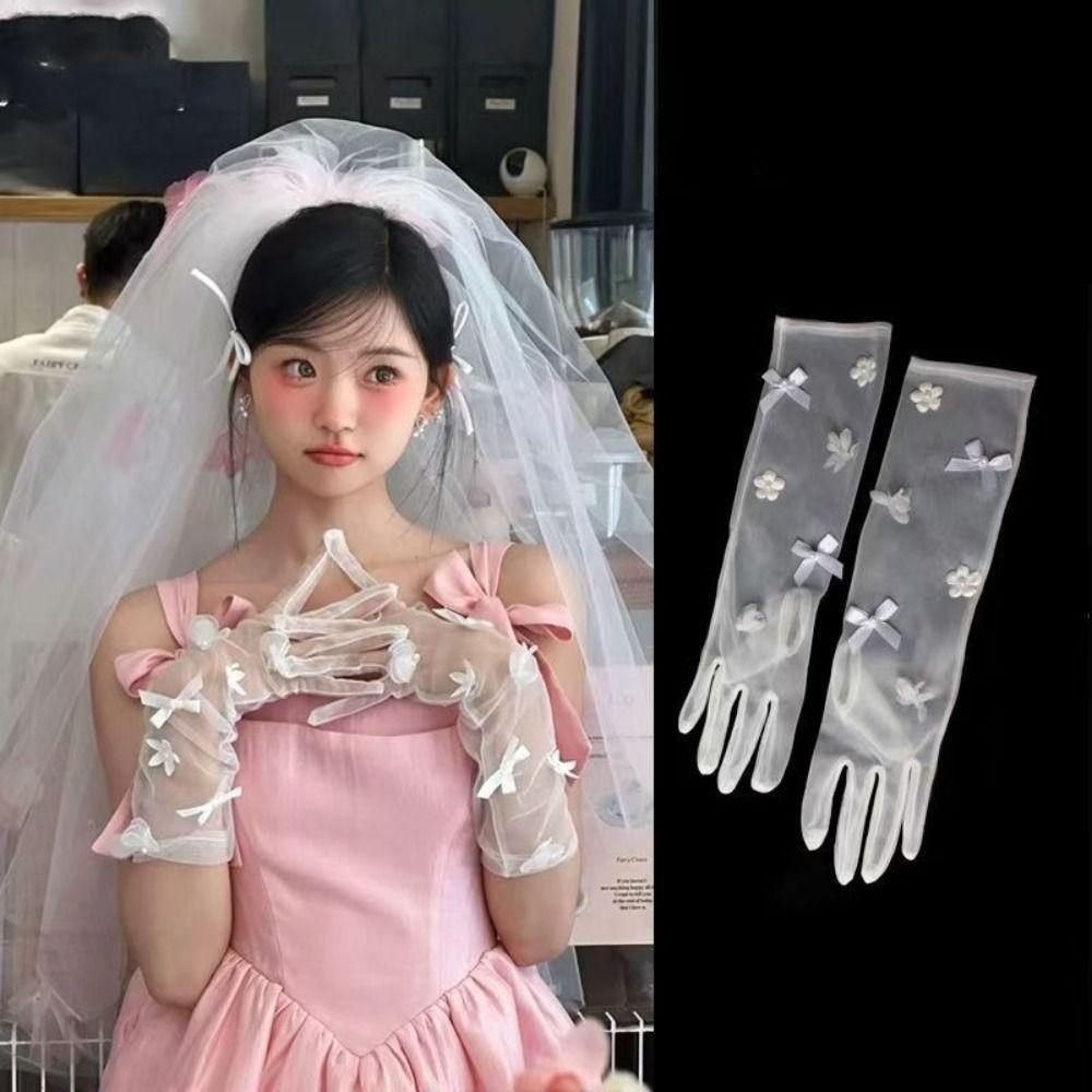Soft Wedding Veils Pink Flower Bride Head Gauze Elegant Bridal Veil  Wedding Accessories