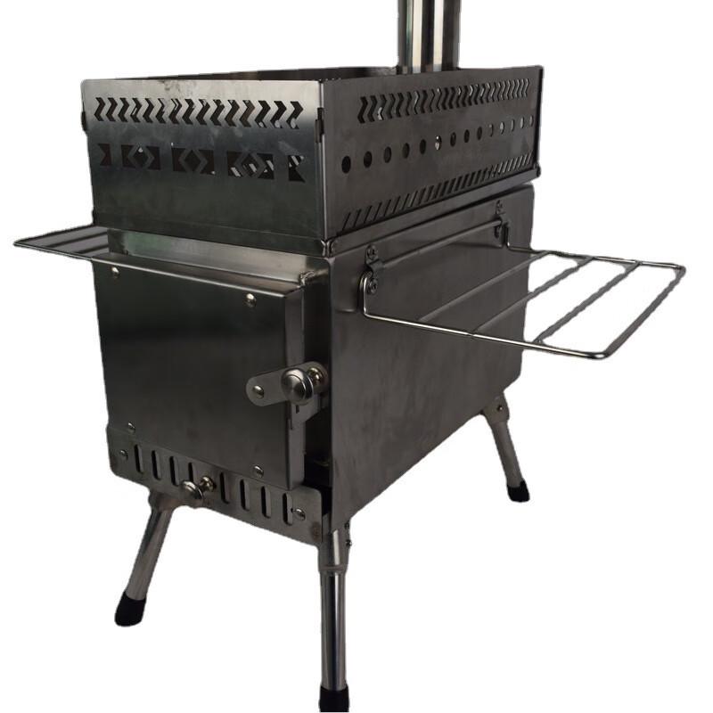 OEING Portable Stainless Steel Tent Sauna Wood Stove