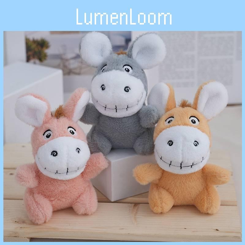 Adorable Plush Donkey Keychain Soft Stuffed Animal Toy Cute Donkey Doll