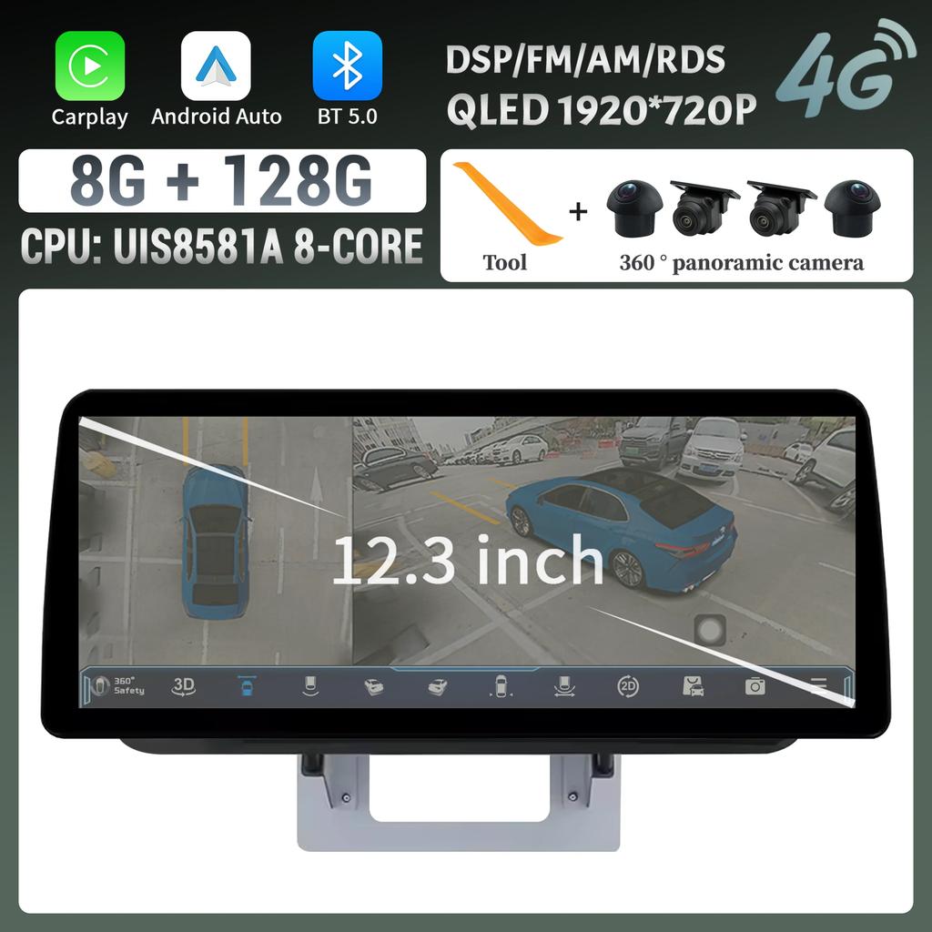 For Mazda BT50 BT-50 2012-2018 Car Radio panel Multimedia 4G GPS BT Android 14 Navigation Car Stereos 12.3″ Screen Stereo