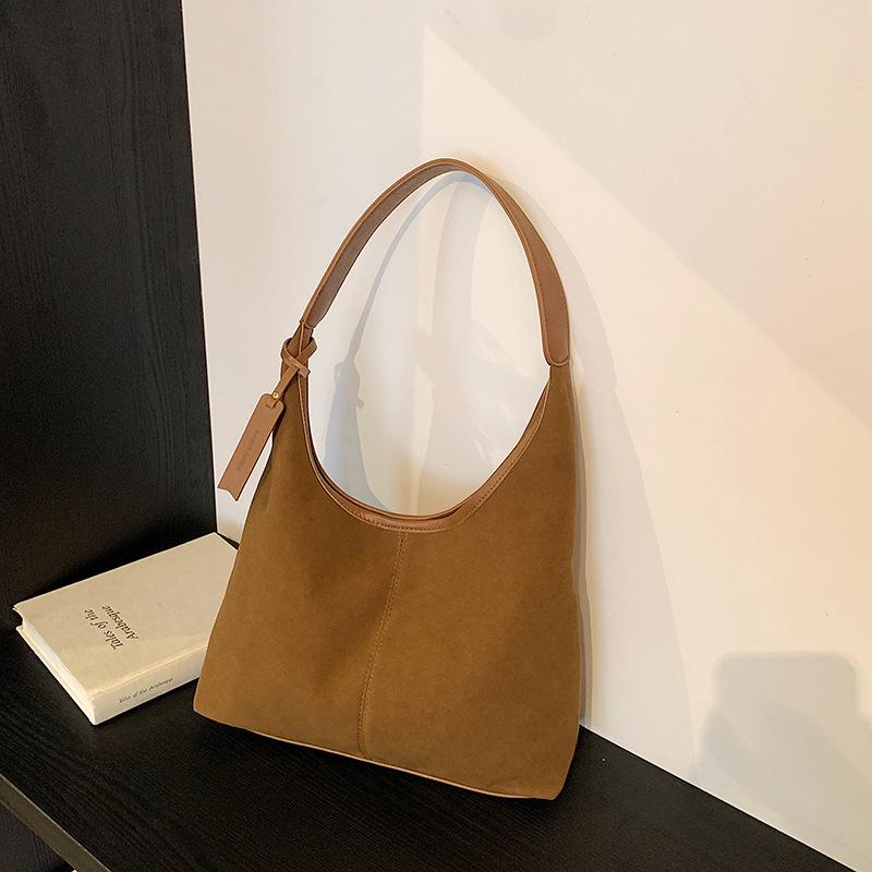 Retro Large-capacity Bag Women's New Casual Versatile Commuter Shoulder Bag Slack Tote Bag