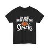 I'm Just Here for the Snacks Football Sports Lovers Women Men Shirt