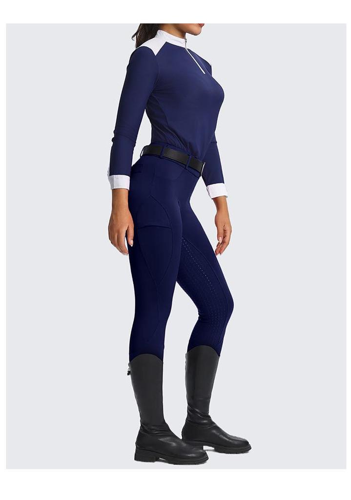 Unisex Non-Slip Silicone Full Seat Equestrian Breeches for Professional Horse Riding