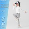Calça Esportiva Feminina Moonkids Falsa de Duas Peças Secagem Rápida