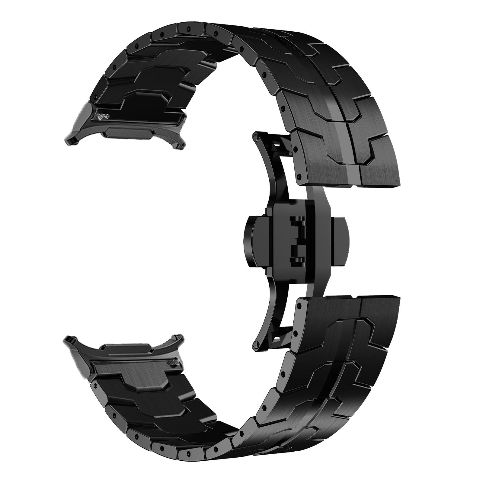 

Металлический ремешок из нержавеющей стали для Samsung Galaxy Watch Ultra 47 мм, роскошный сменный браслет для Samsung Galaxy Ultra Mens Band Galaxy Watch Ultra чёрный