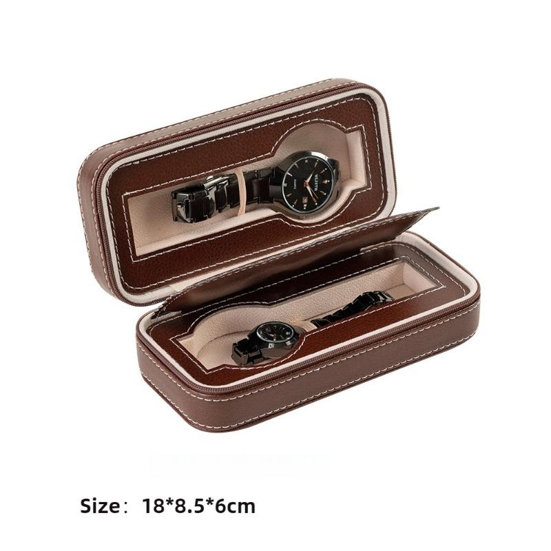 

Large Capacity Watches Organizer Box Mechanical Watch Collection Boxes Men Portable Watches Cases Zipper Watch Storage Case