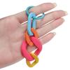 1pc Colorful Acrylic Links Chain Keychain Handmade Car Key Ring for Women Men Handbag Accessories DIY Friendship Gifts