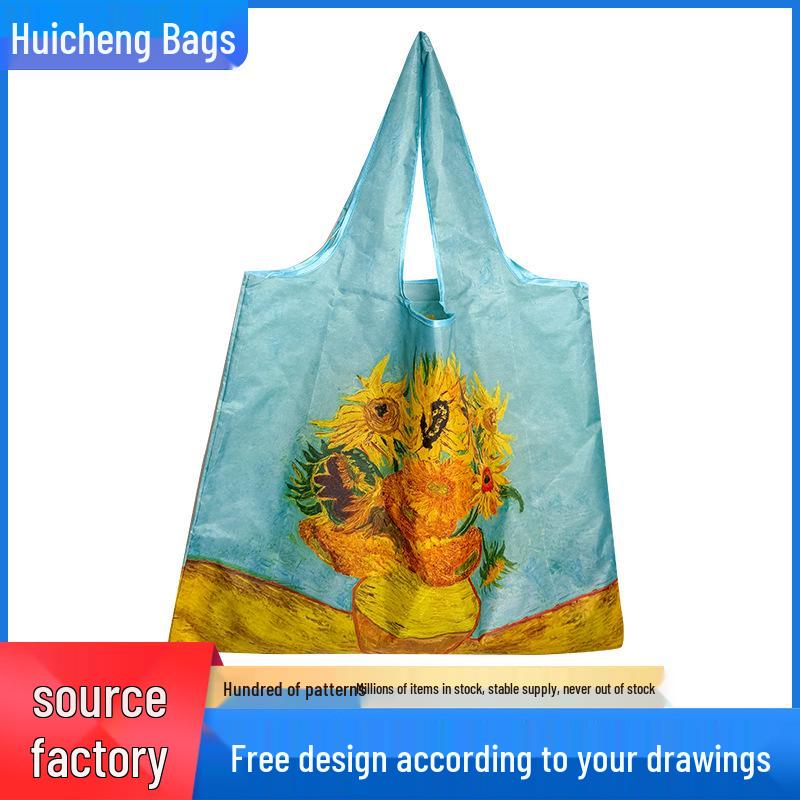 Large Capacity Eco-Friendly Waterproof Foldable Grocery Tote Bag