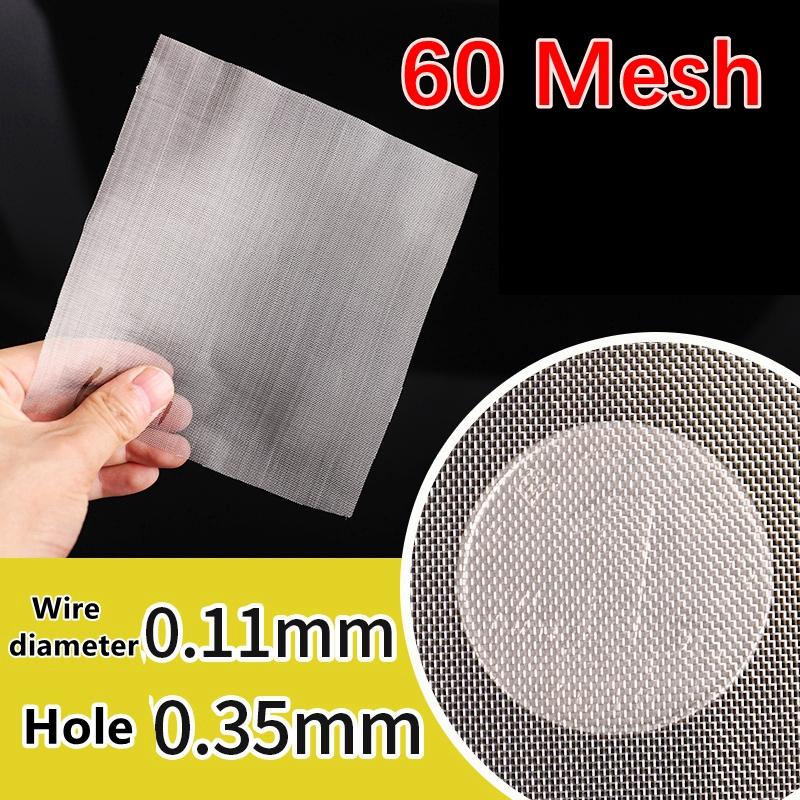 Food Grade 304 Stainless Steel Filter Mesh Home Kitchen Food Bean Powder Oil Filter Net Metal Water Filtration Screen Strainers