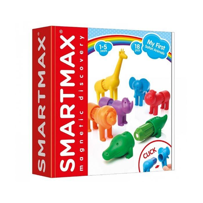Jeu éducatif de société et habiletés - smartmax - mon premier safari - 6 animaux - magnétisme - mixte