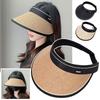 Plaited Design Wide Brim Hat Woven Straw Beach Hat UV Protection Hat  Outdoor Activities