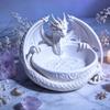 Dragon Trinket Dish Display Dish 4.65 In Jewelry Tray for Desks and Dressers, Small Article Bowl for Earrings and Necklaces
