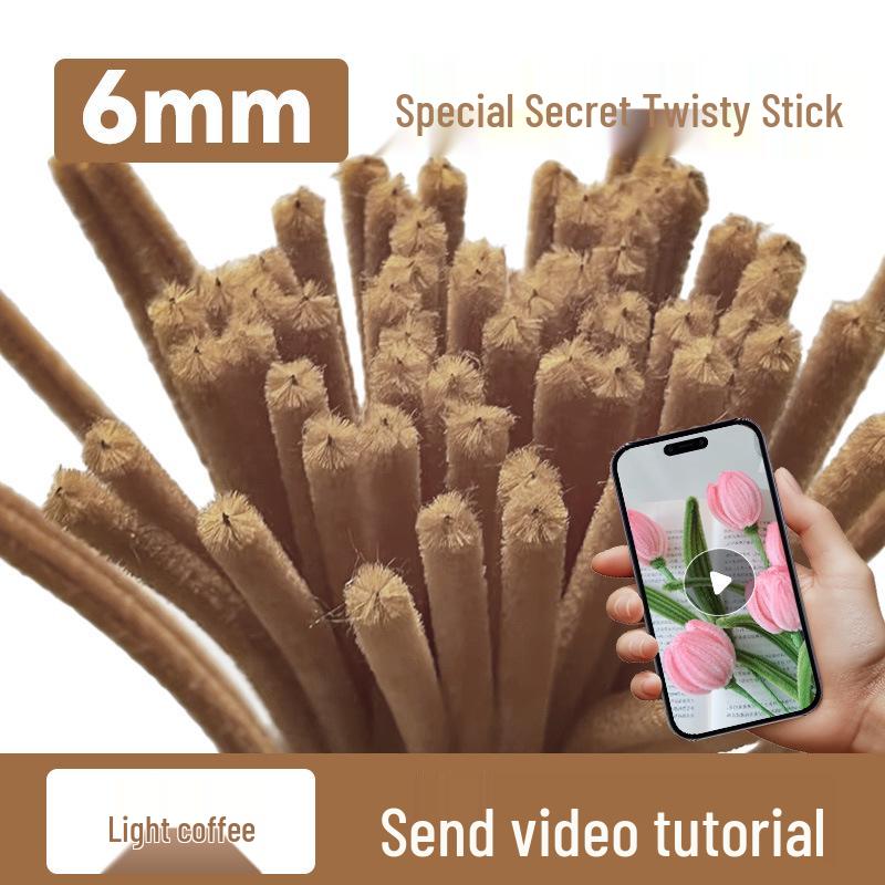 DIY Twisty Stick Bouquet Kit: Complete Chenille Stem Set for Children's Weaving