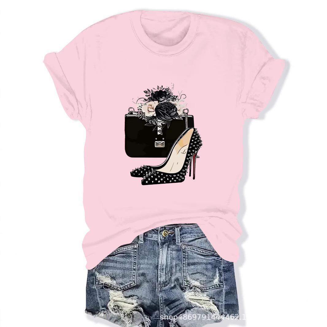 

Women s Fashion Round Neck T-Shirt XL
