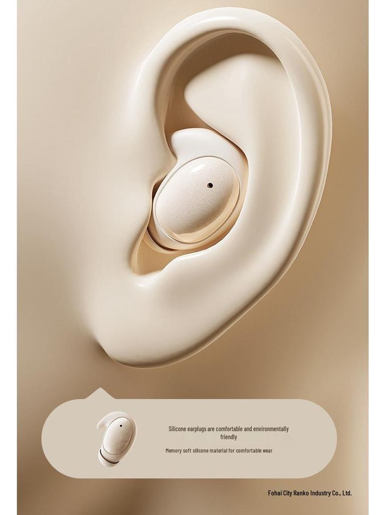In-Ear Bluetooth Sleep Earbuds: Noise-Canceling, ASMR-Friendly, Comfortable for Side Sleepers, Wireless Earphones.