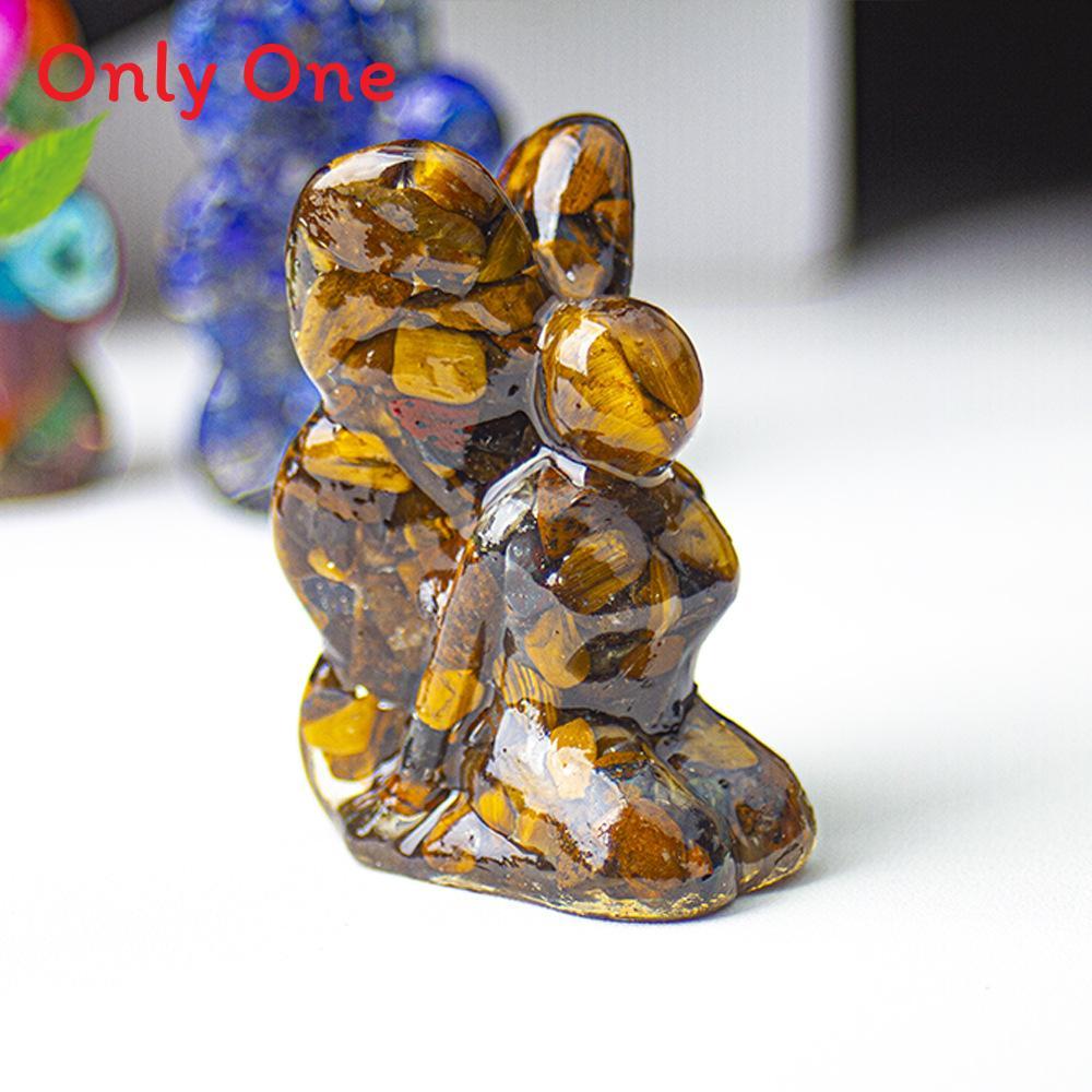Crystal Resin Art Decor With Butterfly Fairy Office Tabletop Gift For Friends
