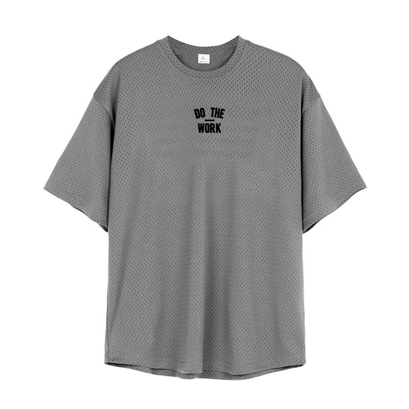 Muscleguys Summer New Arrivals Hollow Breathable T Shirts Men's Tranning Running Mesh Quickly-dry Thin Short-sleeved Fitness Do Excercise