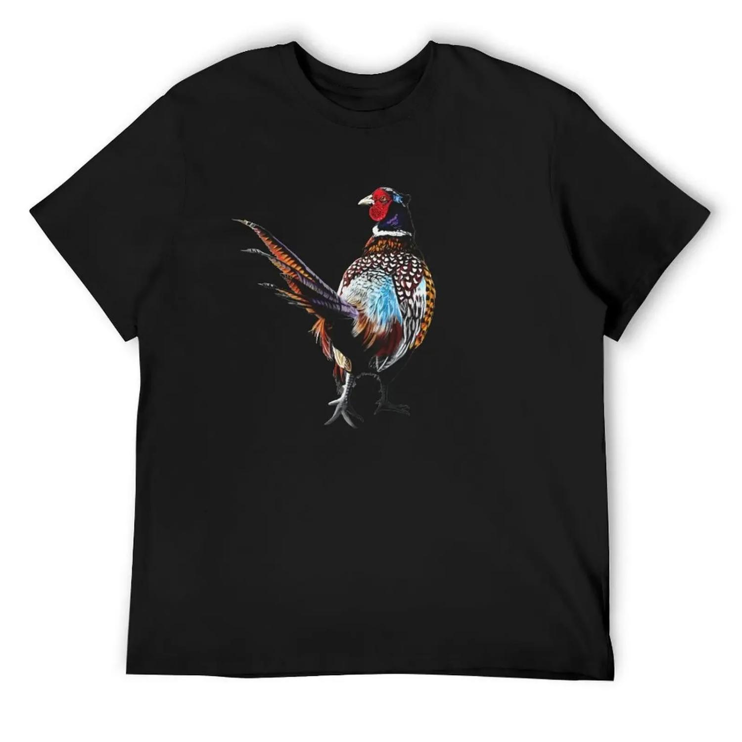 

Pheasant - pheasants - game bird- Pheasant art T-Shirt vintage graphic tee graphic tee shirt essential t shirt t shirt for men S чёрный