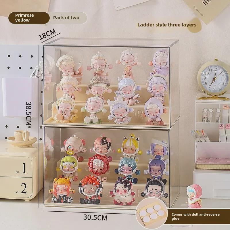 

Акрилова підставка для колекціонування від Bubble Mart: Прозора настінна коробка для модельних ляльок та виробів ручної роботи