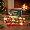 Pädagogischer Sensorik-Spielzeug-Weihnachts-Quetsch-Adventskalender 2026, 24 Tage Knödel Fidget Spielzeug Countdown-Kalender, Weiche Stressbewältigung für Erwachsene,