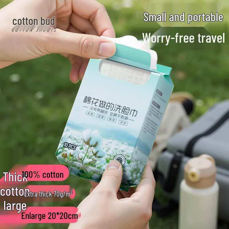 COTTON SHOOTS All-Cotton Disposable Facial Towels