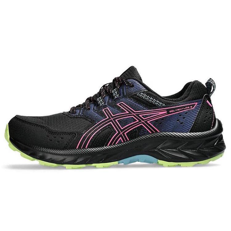 (ЖЕНСКИЕ) ASICS Gel-Venture 9 Черный Горячий Розовый Женские 1012B313-006 EU 35.5