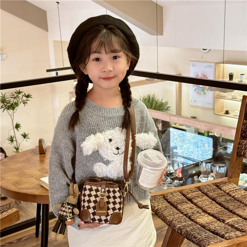 Handbag Childrens Bucket Daily Match Girls Stylish Suitable Singleshoulder