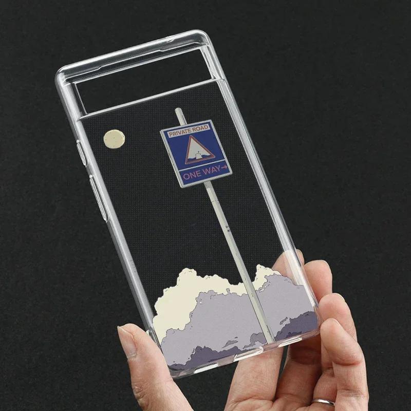 

Чехол для Google Pixel 7a 7Pro 7 6a 6 6Pro 8A 8Pro 5G Прозрачный Clear Японский Аниме Пейзаж Природа Чехол для Телефона Fundas Оболочки Pixel 7