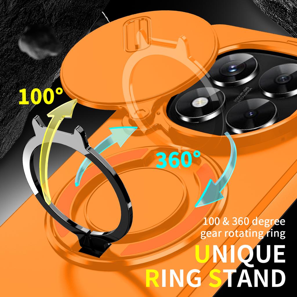 360 Rotating Ring Holder Magnetic Case For Xiaomi Redmi Note 15 14 Pro Plus 13 14C 13C Shockproof Camera Protection Slim Cover