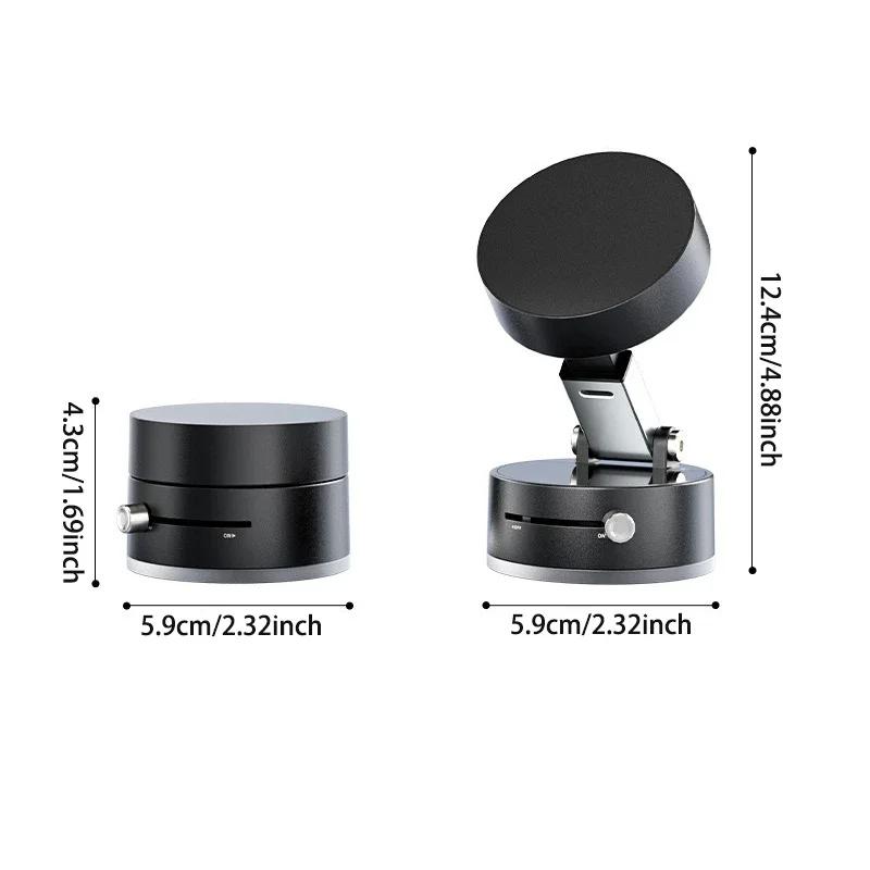 Vacuum Suction Cup Magnetic Mobile Phone Holder Foldable Portable Magnetic Bracket Mount Phone Accessories For iPhone/Samsung