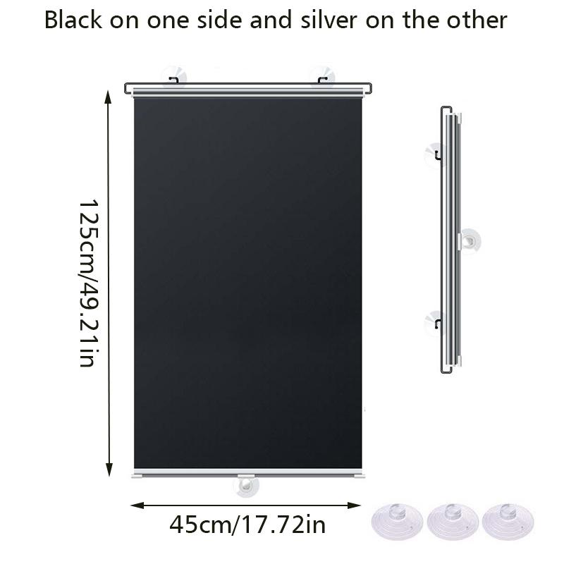 1PC Sunscreen Home Shading Roller Blinds Shade Sunshade Car Shading Curtains Easy To Install Multiple sizes