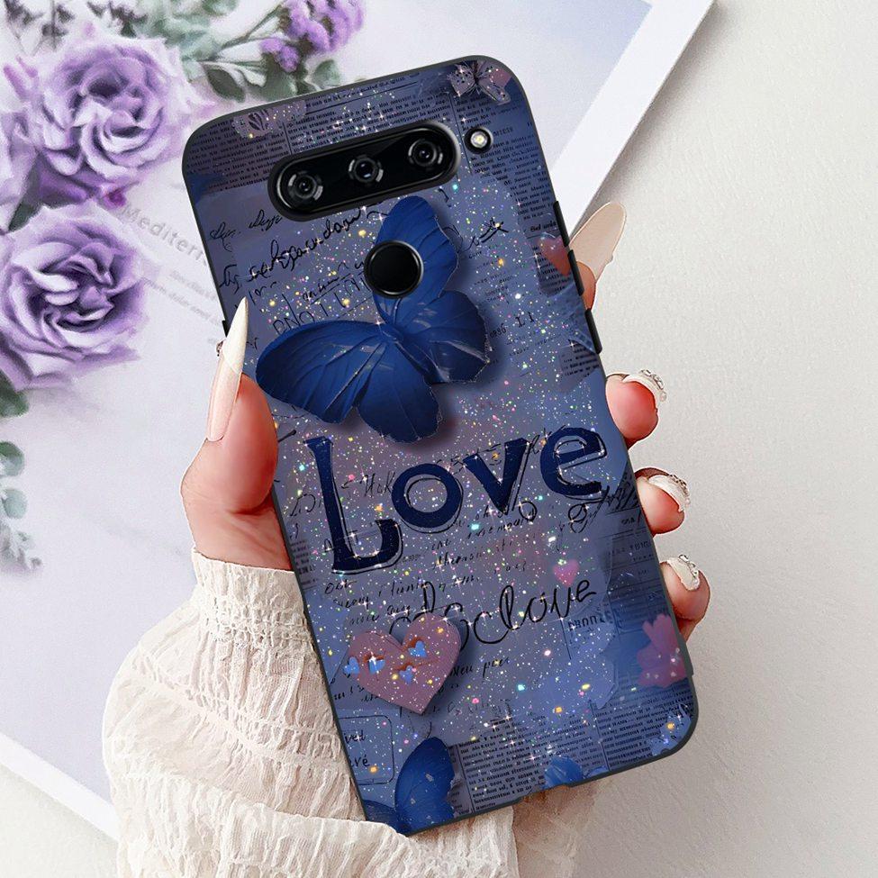 Funda For LG V40 ThinQ Case Cover Silicone Luxury Fashion Cute Cat Cool Shockproof Bumper Casing For LG V405 LM-V405 LM-V409N