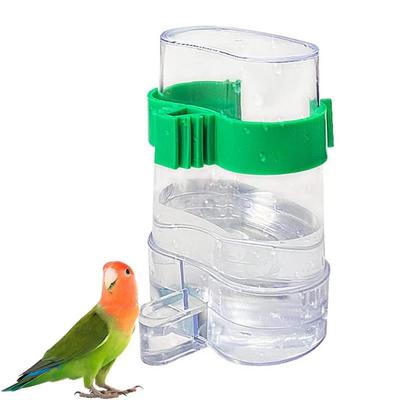 Bird Feeder Water Dispenser Automatic Parrot Feeder Cage Clear Water Container Feeder Drinker Hanging Pet Bird Cage Accessories