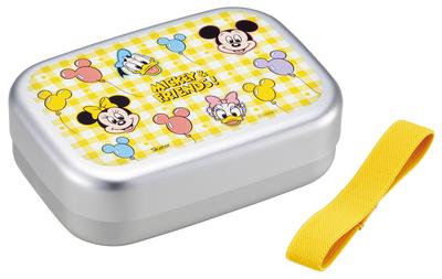 Skater Aluminium-Lunchbox für 370ml Isolierter Lunch-Gürtel Hergestellt in Disney Mickey Friends Ballon Kinder, Fassungsvermögen, Aufbewahrung, Inklusive, Japan, & Design,