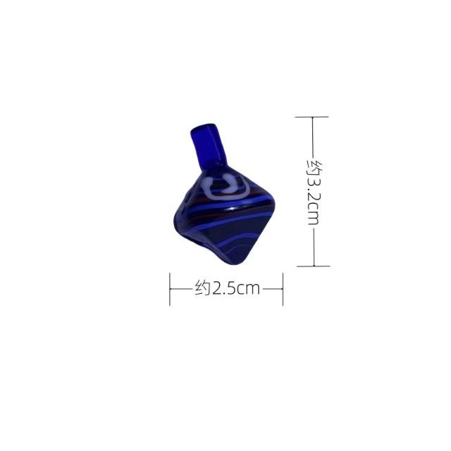 New 1/3PCS Glass Dreidel - Handmade Hanukkah Classic Game Judaica Collectibles Retro Home Party Decor Gift