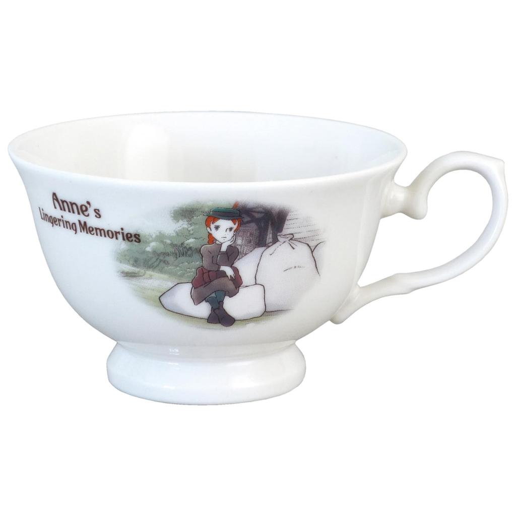 Anne of Green Gables Cup Microwave Dishwasher Made in Product Number 165793 & Saucer, Approx. 250ml, & Safe, Nostalgic, Japan,