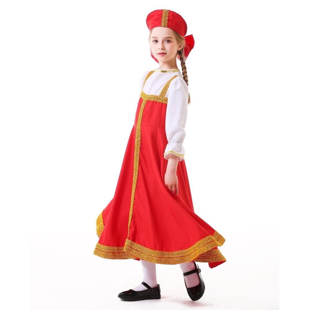Fancy Dress Folk Dress Dance Wear Traditional Clothing Cultural Dress Sarafan Folk  Cosplay Event