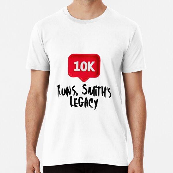 

10K Runs, Smith s Legacy: Iconic Cricket Pr S to 5XL Made in the AU/USA T-Shirt XL