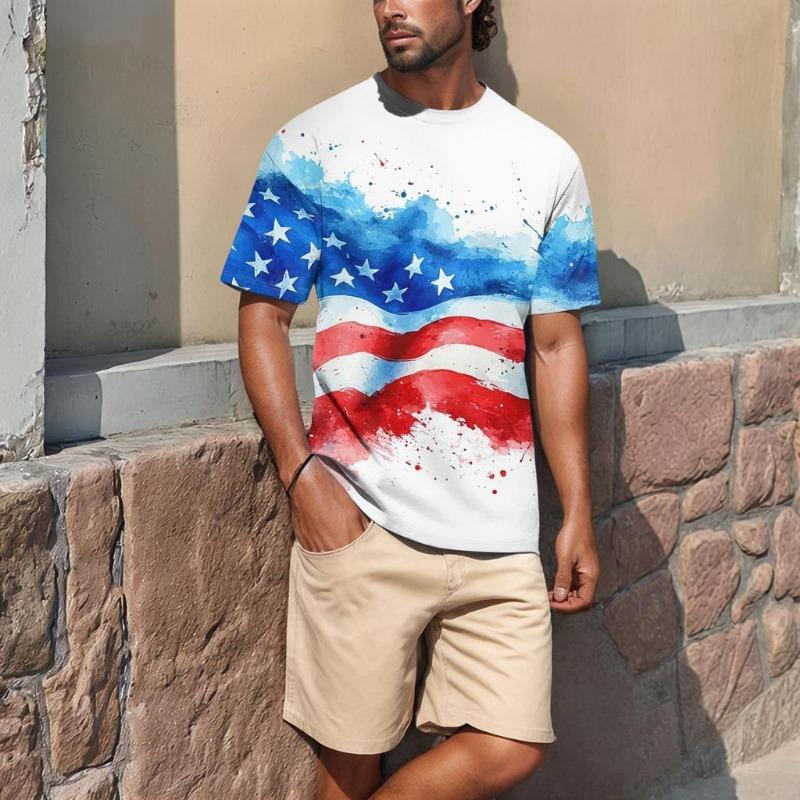 

Популярна літня чоловіча футболка з круглим вирізом і короткими рукавами XS