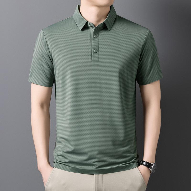 Short Sleeve T-Shirt Summer Minimalist Casual Lapel Collar Men'spolo