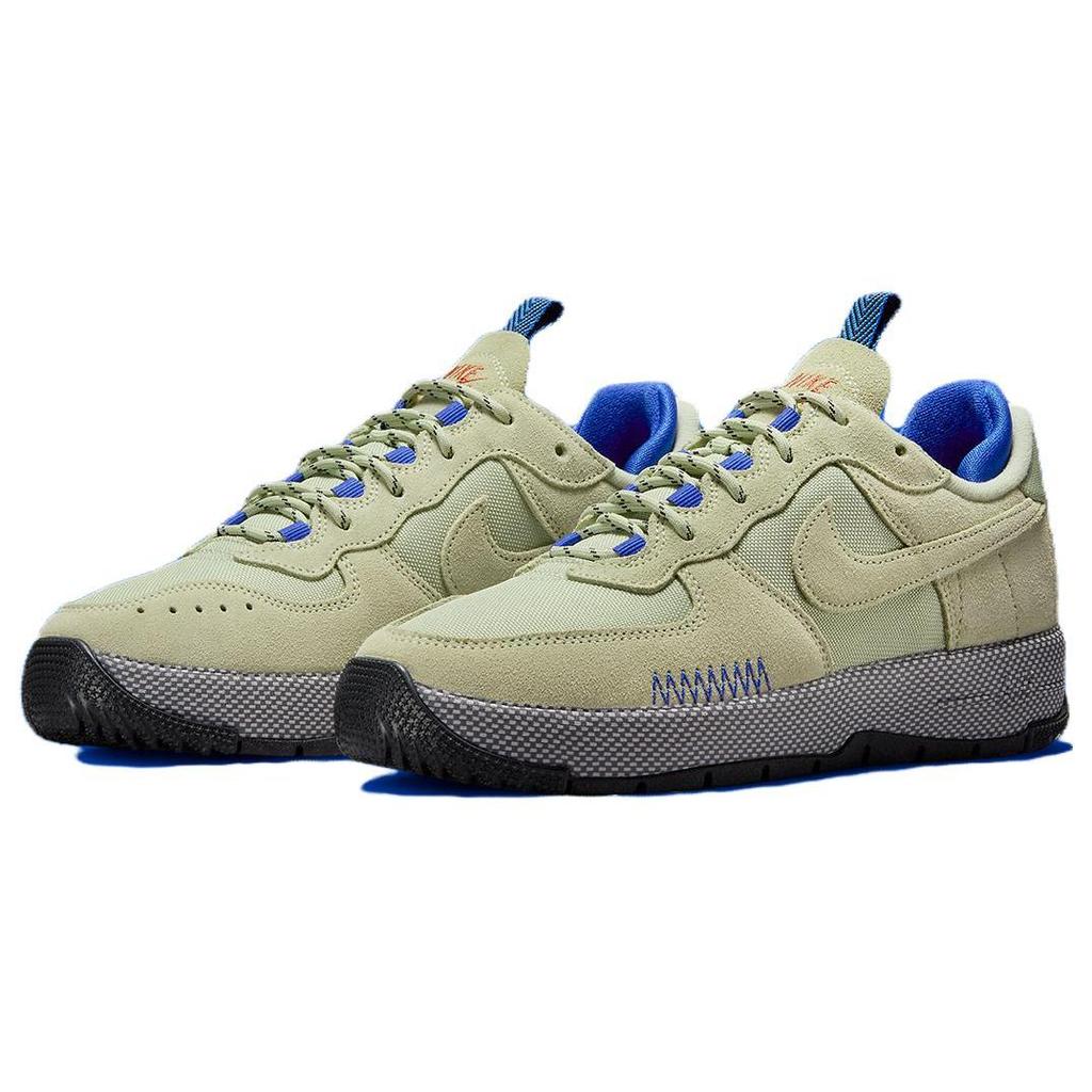 Nike Womens Air Force 1 Wild 'Olive Aura Aquarius Blue' (women's Sizes) Olive Aura / Aquarius Blue / Ashen Slate / Racer Blue Skateboard Shoes