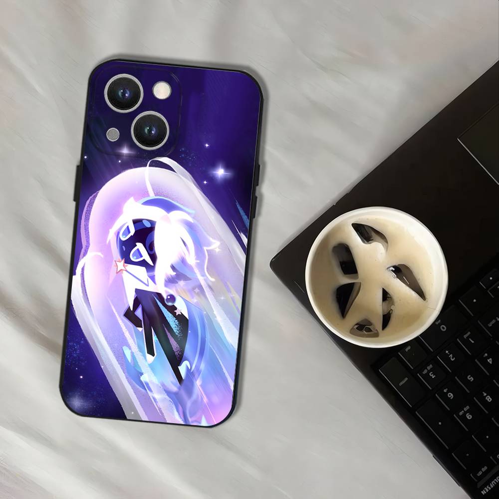 Game C-Cookie Run Kingdom For iPhone 17,16,15,14,13,12,11,Pro,XS,Max,XR,Plus,E,SE4,Mini Black Soft Cover Phone Case
