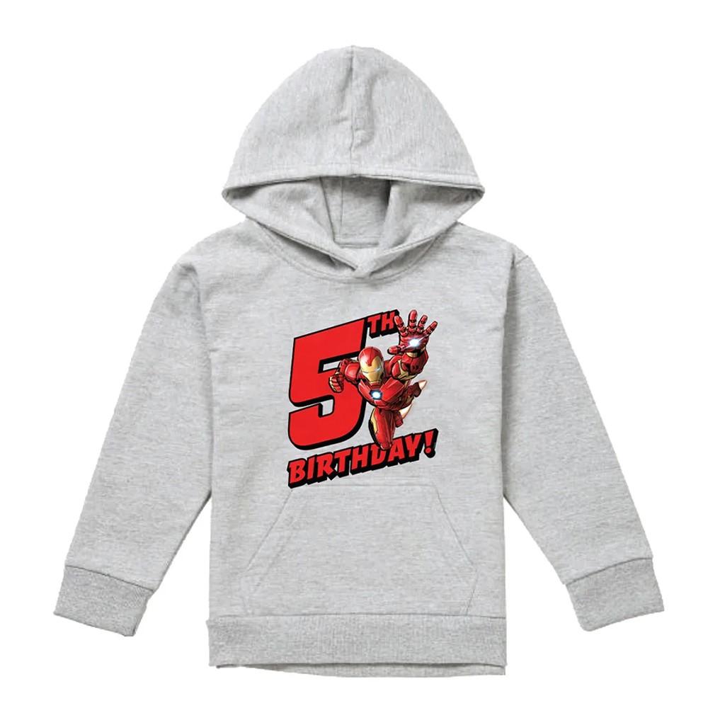 Marvel Childrens/Kids Iron Man 5th Birthday Hoodie