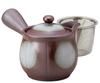 Banko Ware Future Style White Banko Teapot Tea (with Strainer) 476-24-713