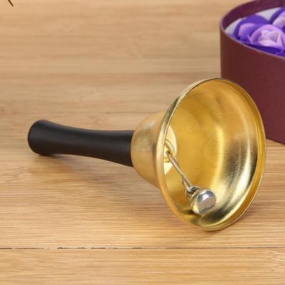 1-10Pcs Metal Christmas Hand Bell Toys for Children Xmas New Year Santa Claus Party Celebrate Rattle Tools Decor