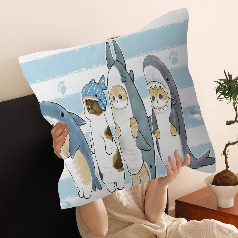 Fashion Luxury Cute Mofusand Cat Cushion Cover Pillow Cover Decor Pillowcase Printed Cushion Case For Couch